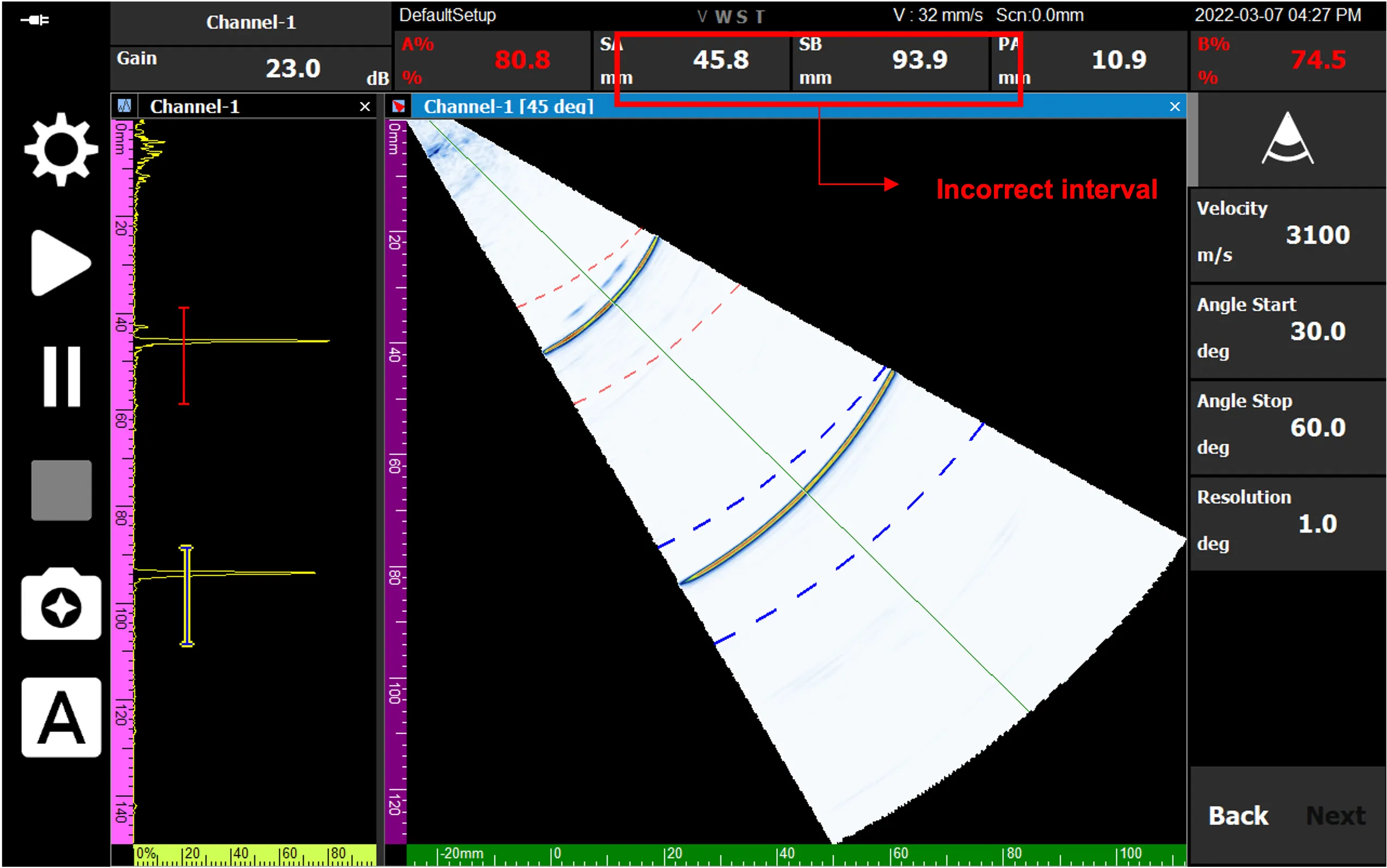 Measured Interval