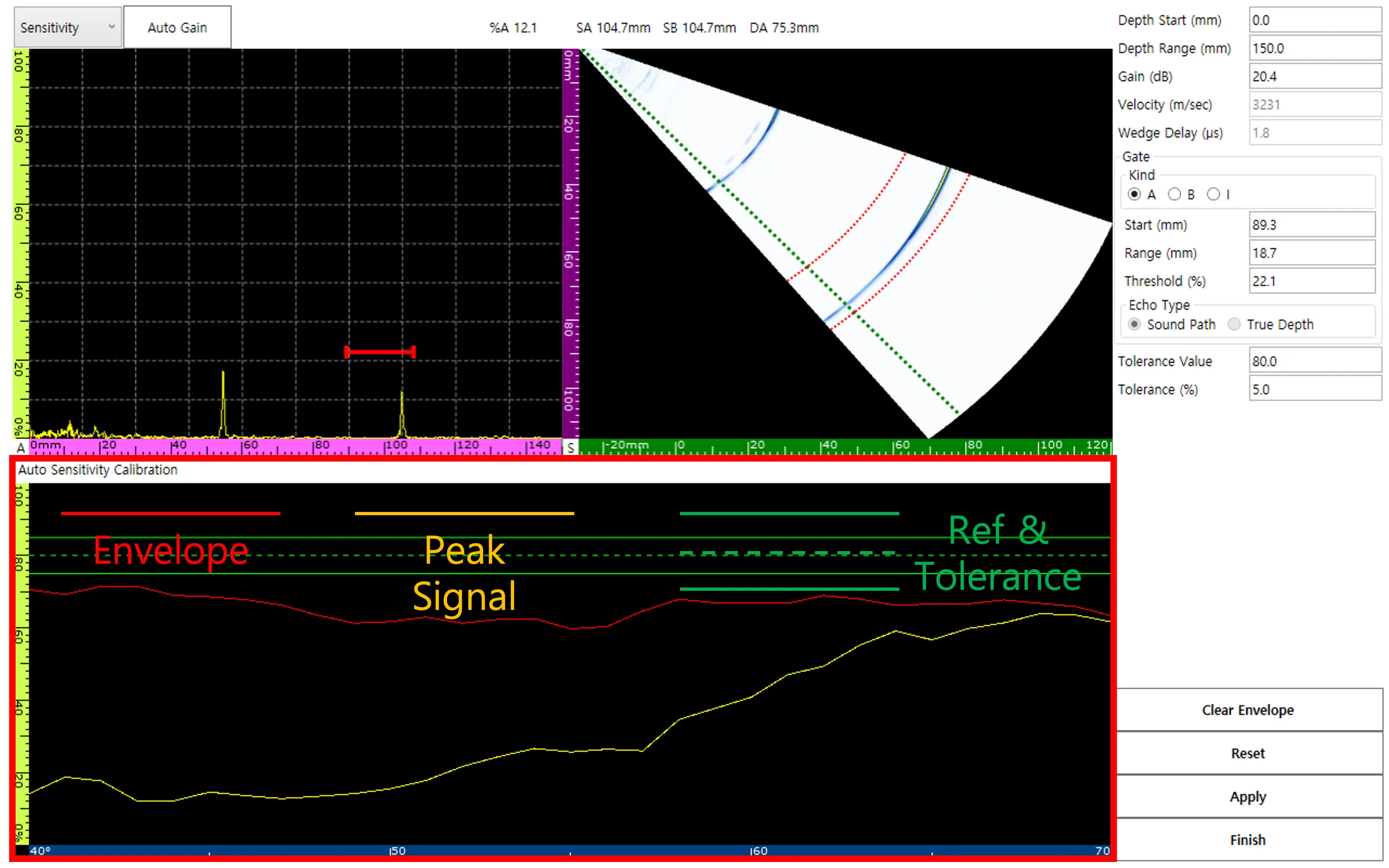 Calibration Window Lines